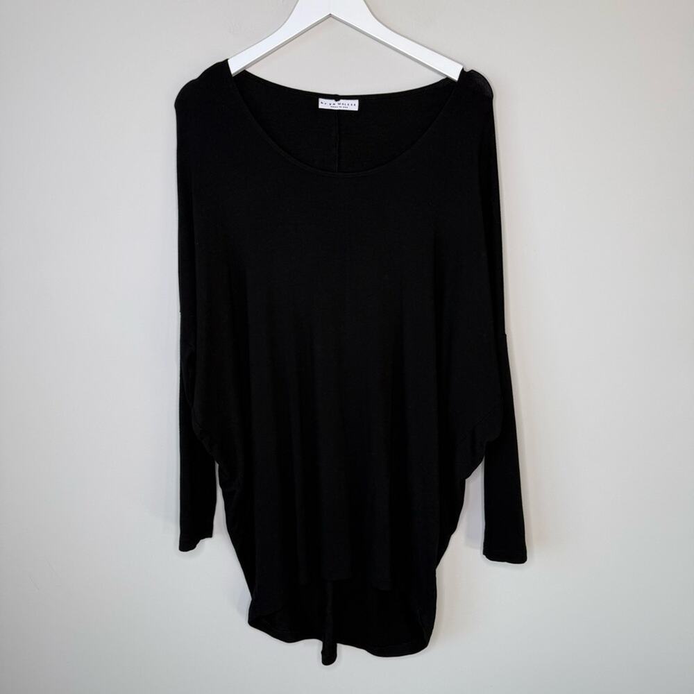 Bryn Walker | Black Rachele Dolman Sleeve Oversized Tunic Top Size XXS